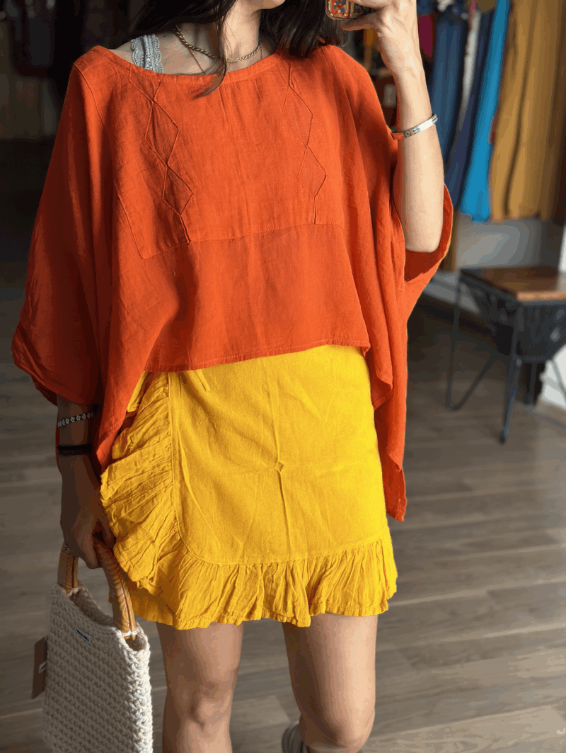 Falda Short Lucia Amarilla - Imagen 4